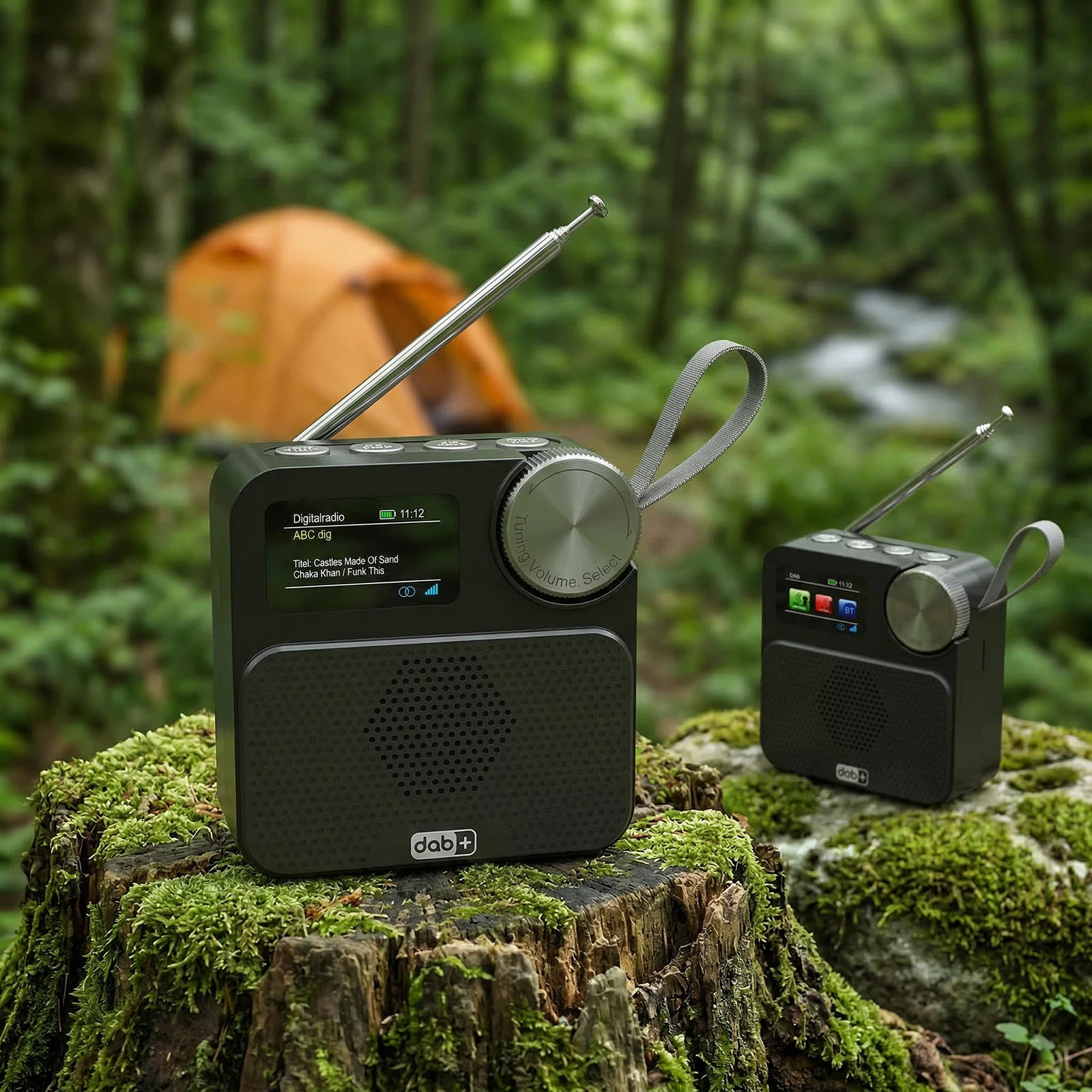 블루투스 호환 인터넷 FM 라디오 1.47인치 컬러 디스플레이가 있는 충전식 Wi-Fi 라디오 외부 안테나 휴대용 FM 라디오