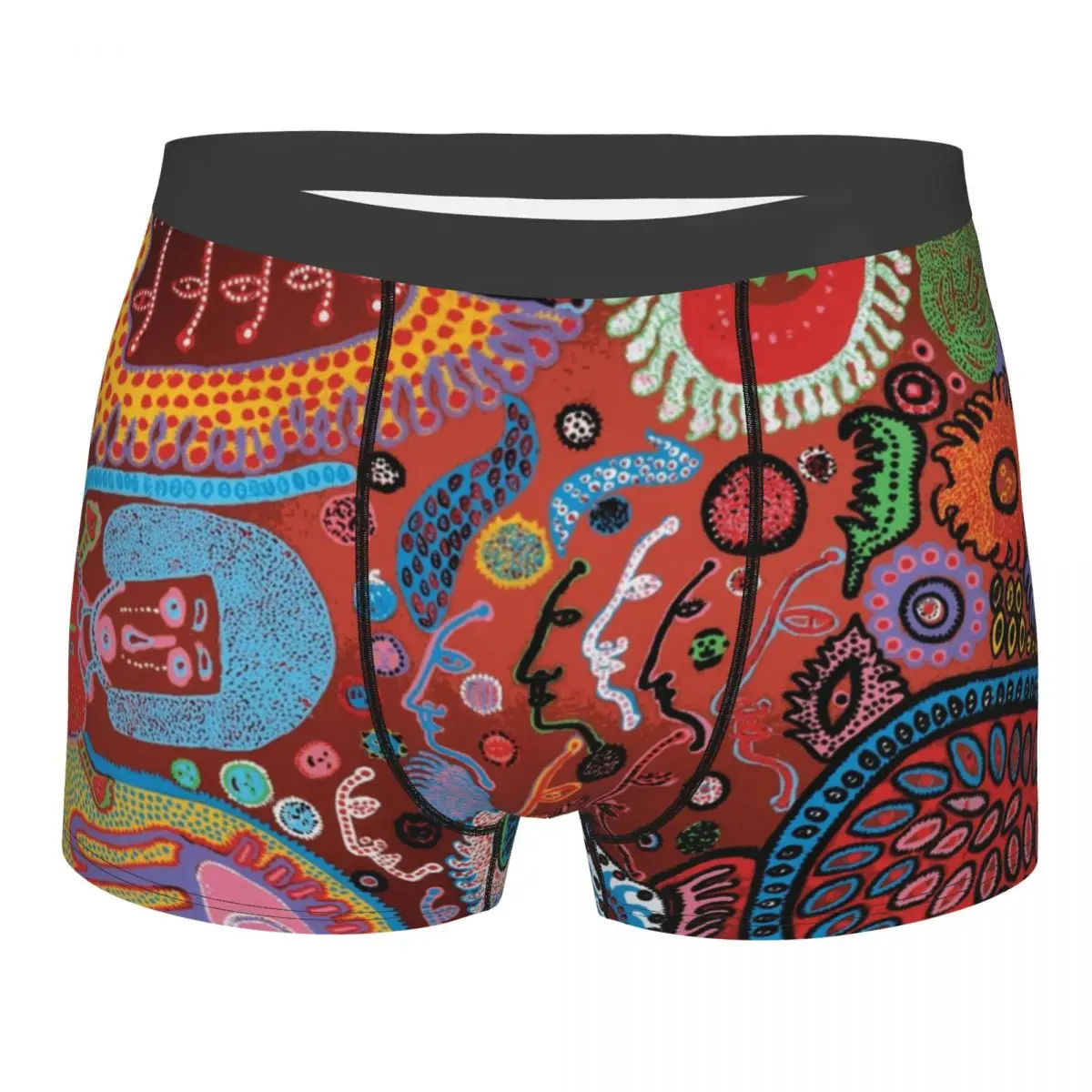 

Fashion Boxer Yayoi Kusama Fungus Shorts Panties Men's Underwear Polka Aesthetic Mid Waist Underpants for Male S-XXL