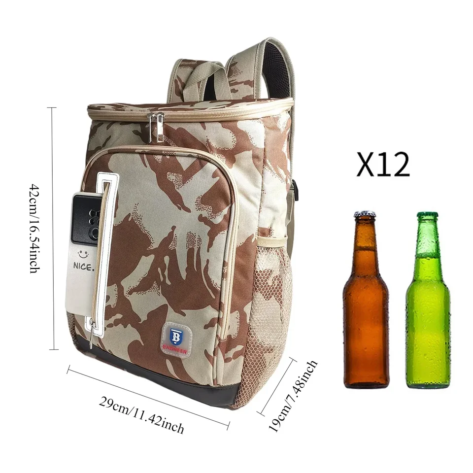 Sac Isotherme 20 L Pliable - Garde Le Chaud Et Le Froid - Idéal Pique-nique, Travail, Plage, Camping Et Livraison