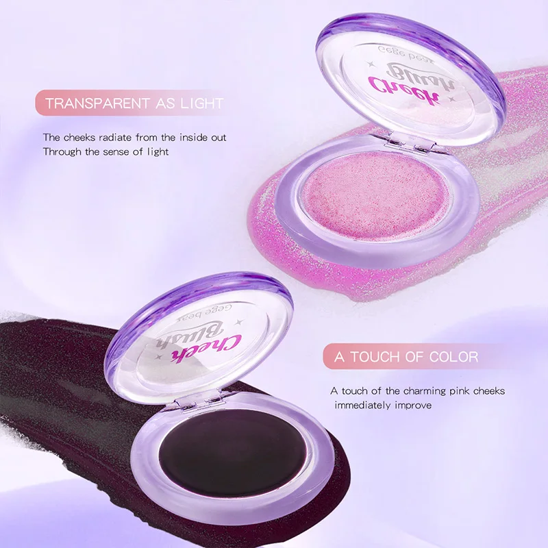 Gogo Bear Transparent Crystal Blush Moisturizing Cream naturally enhances the color and creates a tender atmosphere 6