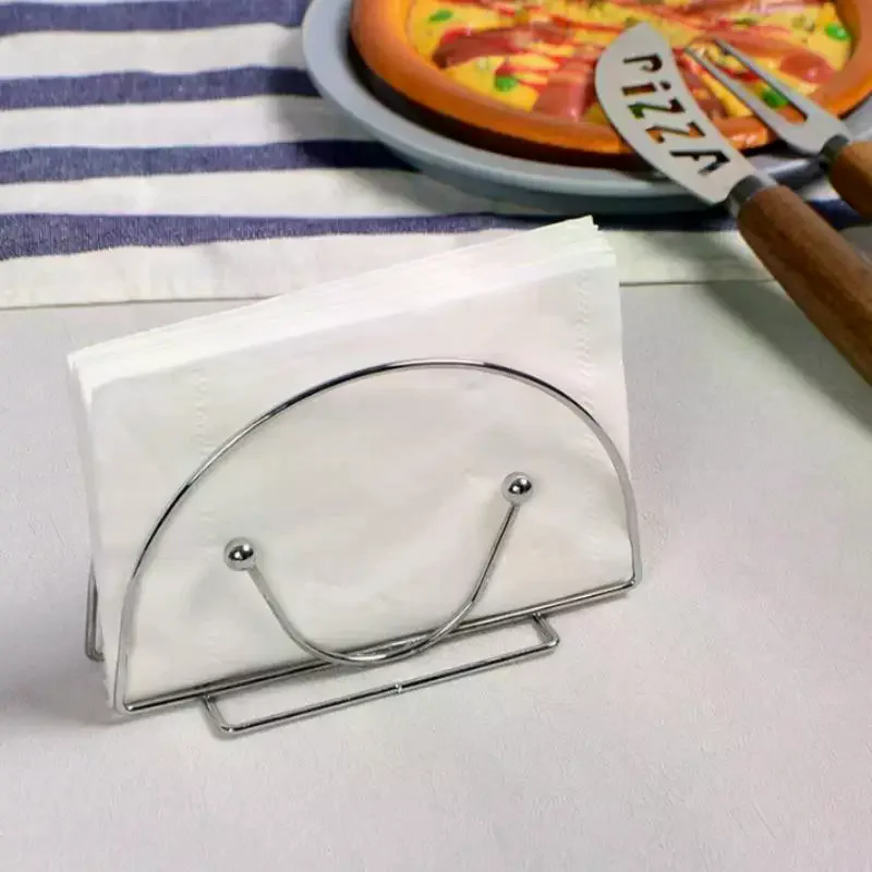 우아한 금속 철제 냅킨 홀더 종이 보관함 주방 가정 레스토랑 테이블 액세서리