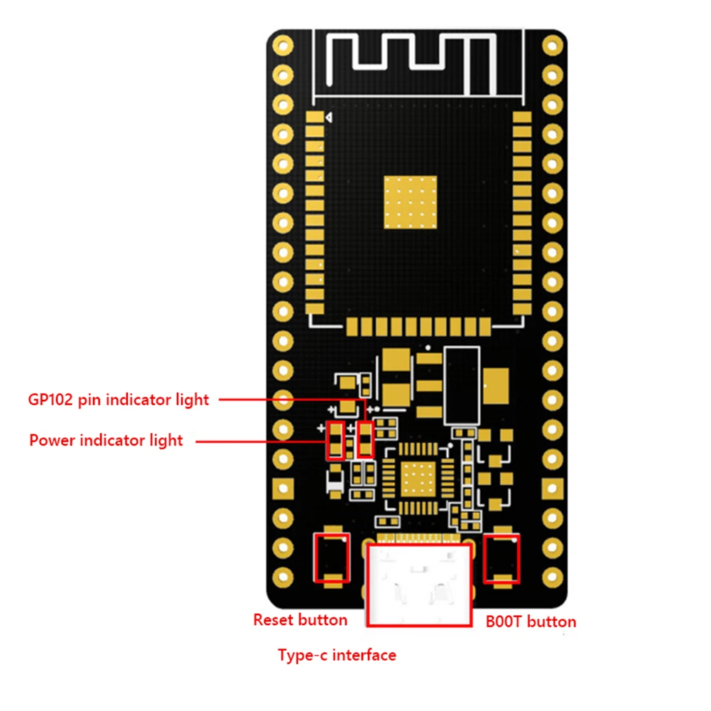 ESP32--32 CP2102 Development Board WiFi Bluetooth-compatible ESP32 Development Board 2412-2484MHz for Smart Home Mobile IoT