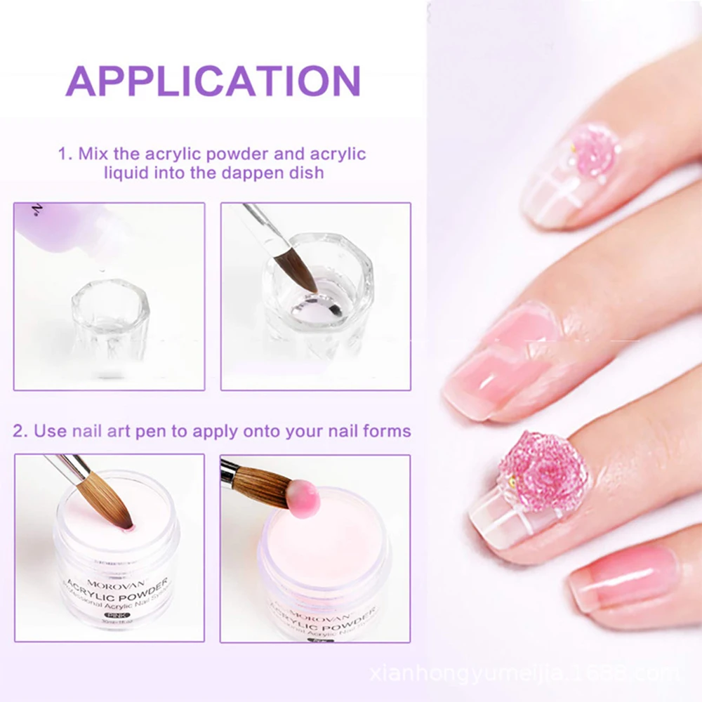 120ML Monomer Acrylic Nail Liquid 4 oz - Professional Acrylic Nail Liquid Monomer for Acrylic Powder Nails Extension Nail Brush 4