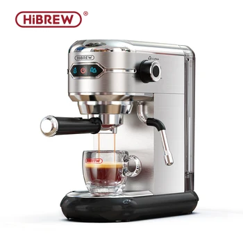 HiBREW Coffee Maker Cafetera 20 Bar Inox Semi Automatic Super Slim ESE POD & Powder Espresso Machine Hot Water H11 1