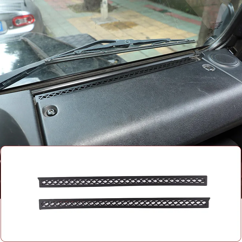 

For Land Rover Defender 90 110 2004-2018 Aluminum alloy Car Dashboard Air Outlet Anti-blocking Mesh Cover Car Accessories