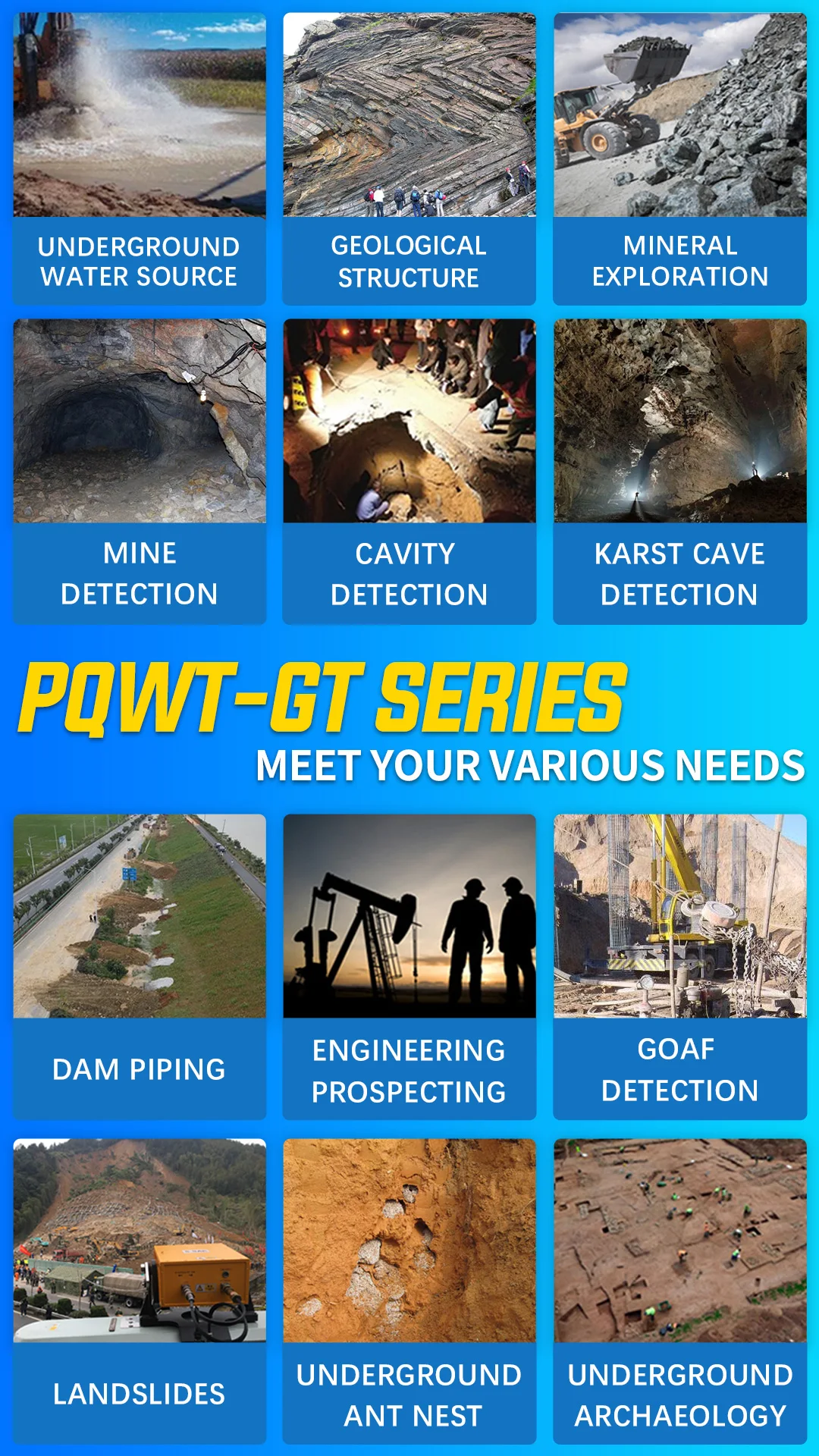 Description Picture 4 of itemPQWT 300M/500m Meter Automatic Map Ground Wireless Water Detector Underground