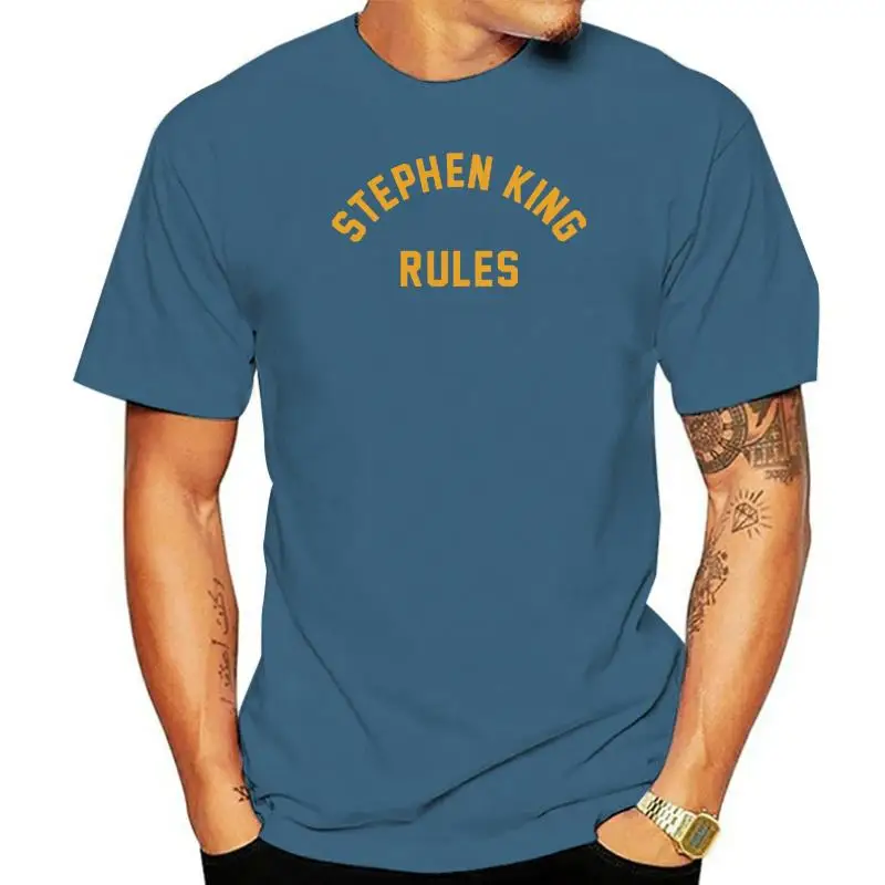 thumbnail image 1 of Stephen King Rules Stranger Red Shirt Things Shirt, 1 of 5