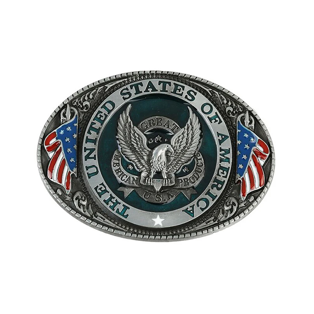 Belt Buckle Eagle Pattern Gold Buckles Western Hasp Latch Decoration