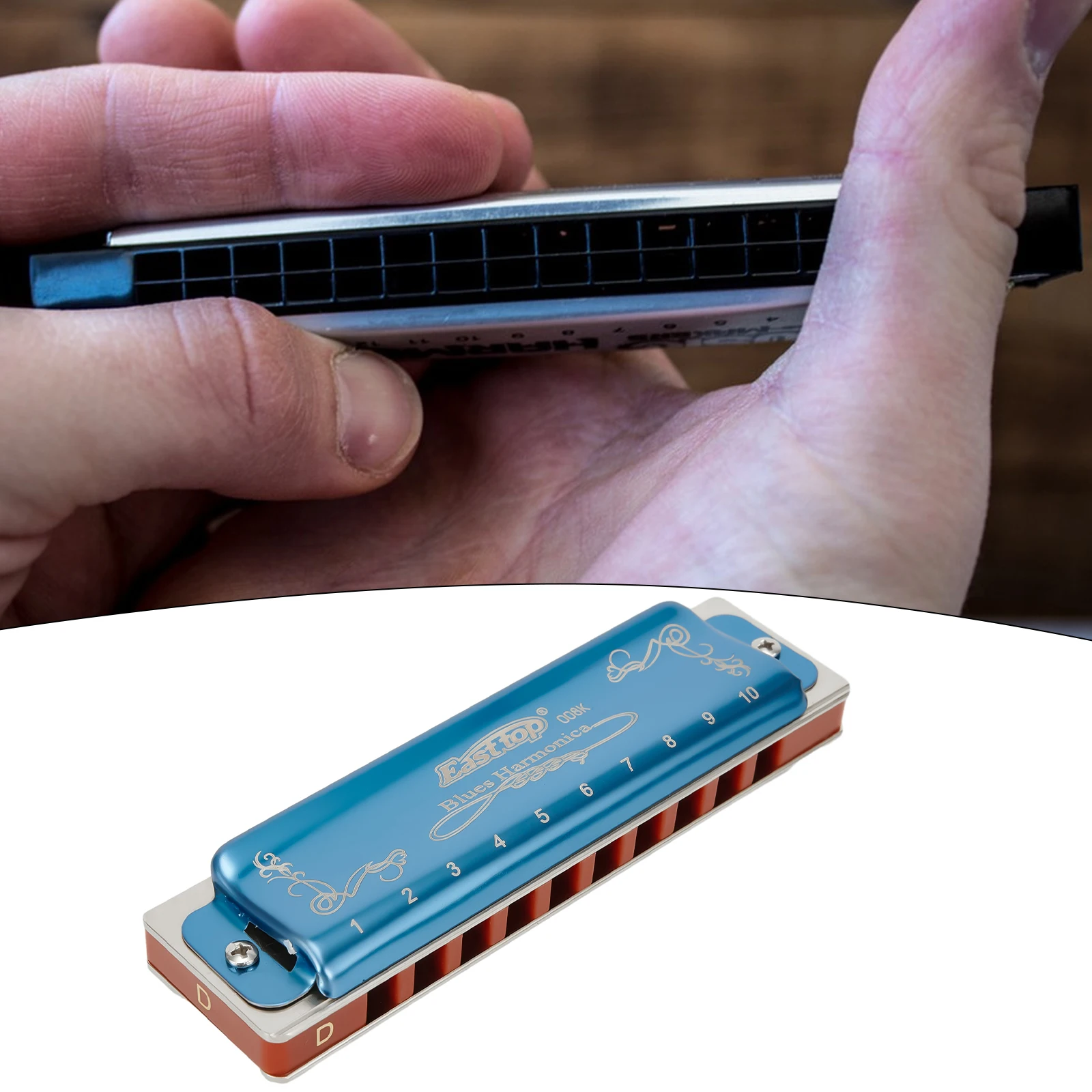 EasttopT008KBluesHarmonicaKeyTypeABCDEFGProfessional