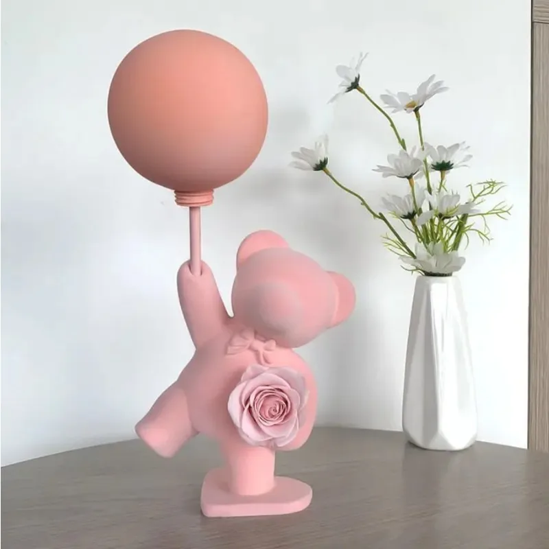 

Неувядающий цветочный шар, высота 37 см, украшение для игрушки, признание на День святого Валентина, подарки