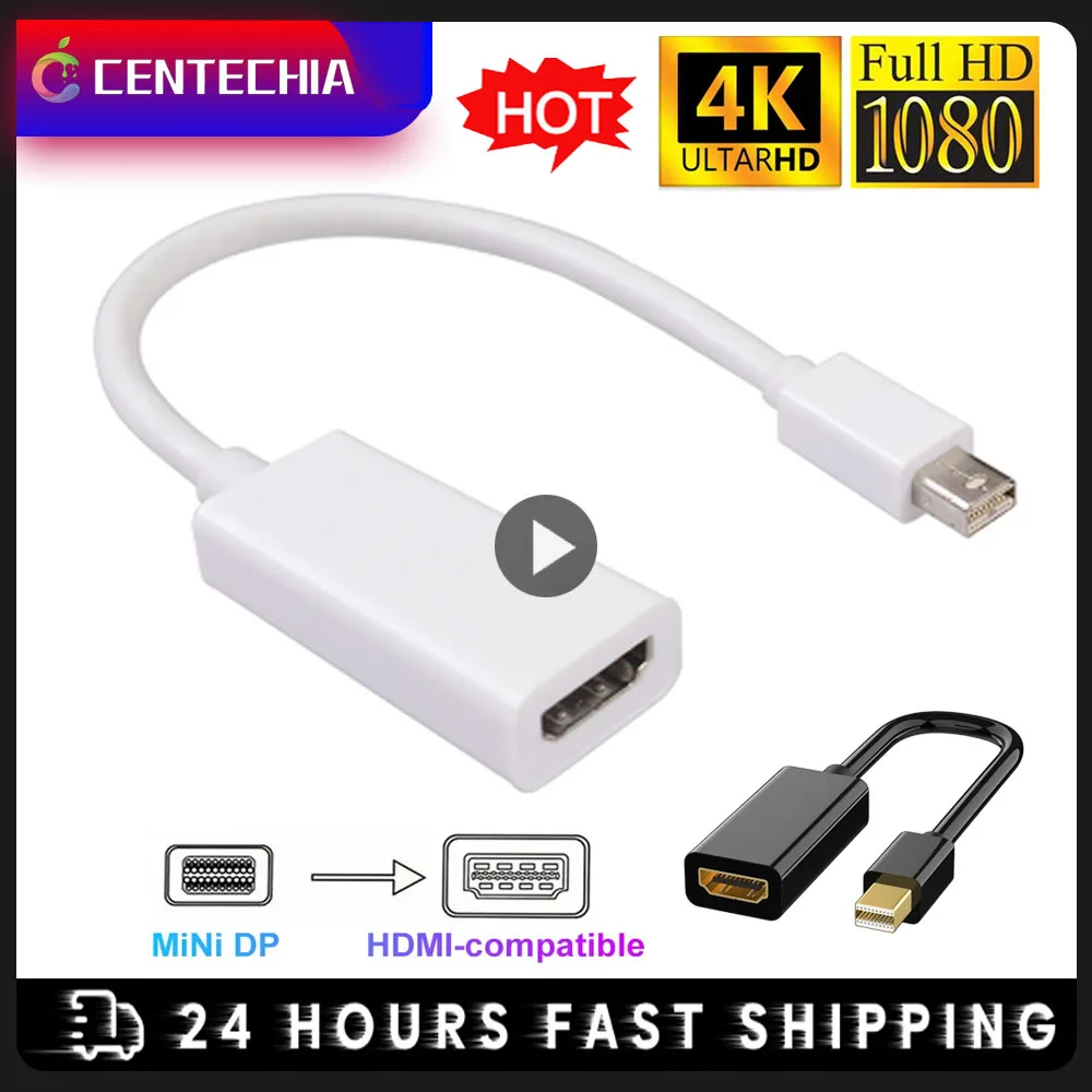1080P Mini Displayport A Hdmi Cable 4K Mini Dp A Hdmi Adapter Mini Dp Maschio A Hdmi-Compatibile Femmina Per Apple Macbook Air Pro