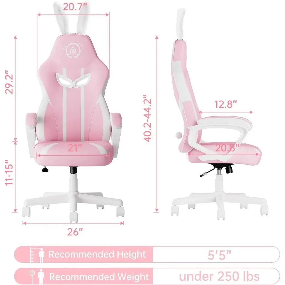 Gaming Chair Pink Gaming Chair for Girls Gift Office Chairs Computer Armchair Gamingchair Gamer Ergonomic Furniture 2