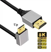 90 Degree Angle 8K 5K Micro HDMI To HDMI-compatible HDMI 2.1V Cable for TV PC Digital Camera Sony A6400 GH4 Tablet  Hdmi Cable - Image 6