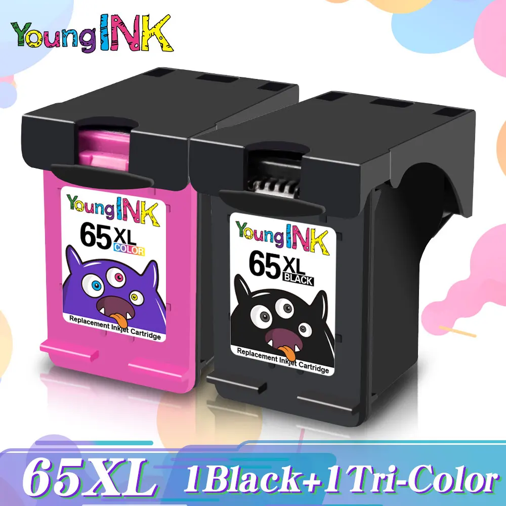 

PRINTJOY 65XL Ink Cartridge Compatible For HP 65 Envy 5010 5020 5030 5032 5052 5055 2622 2652 2655 3723 3724 3730 Printer