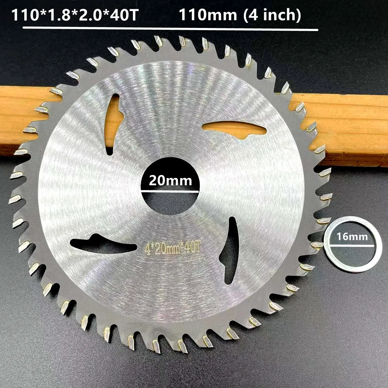 1pcs 110mm 115mm 125mm 40T 50T 22.23mm TCT Wood Circular Saw Blade Wood