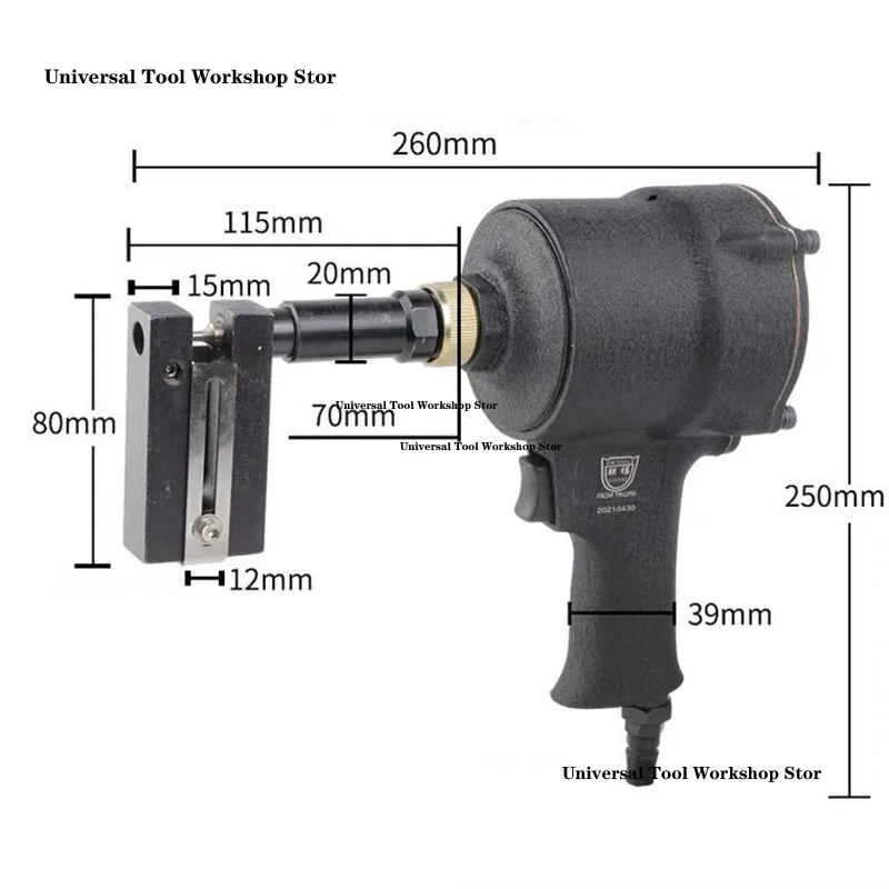 NEW 8KGFIndustrial Pneumatic Punch Gun Metal Iron Plate Round Hole Punching Stainless Steel Advertising Word Air Puncher 3.2-8MM