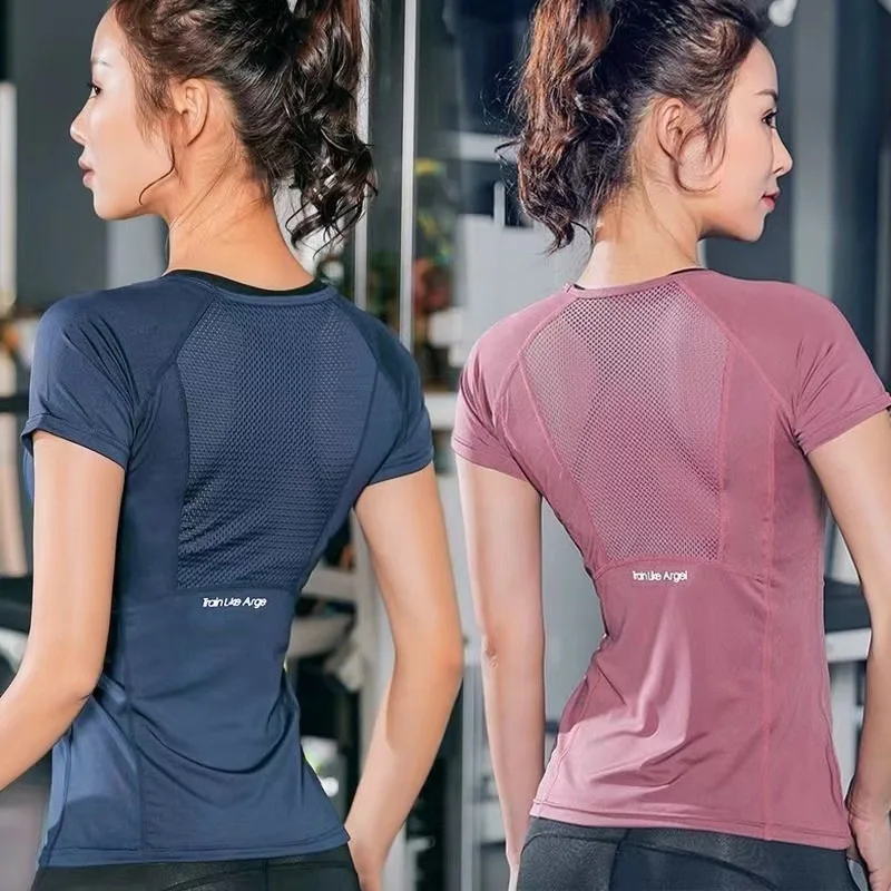 Abbigliamento sportivo da donna per fitness, corsa, jogging, senza cuciture, manica lunga, palestra, donna, camicia sportiva, yoga, top da allenamento femminile - immagine 5
