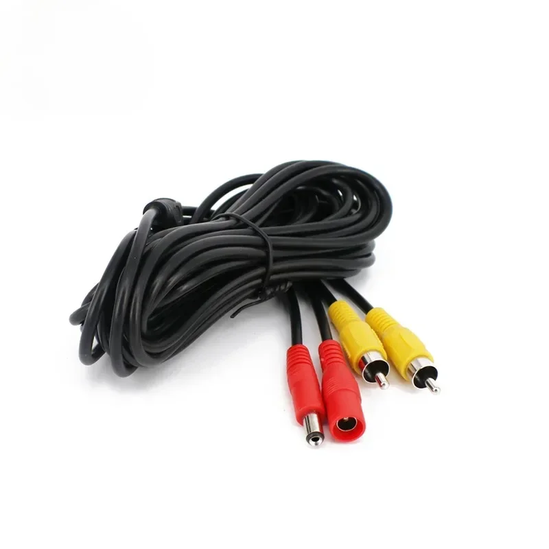 DC Power RCA AV Video 12V Extension Cable 5 10 20 Meters For Car Truck Bus Parking Home Security Surveillance CCTV Camera