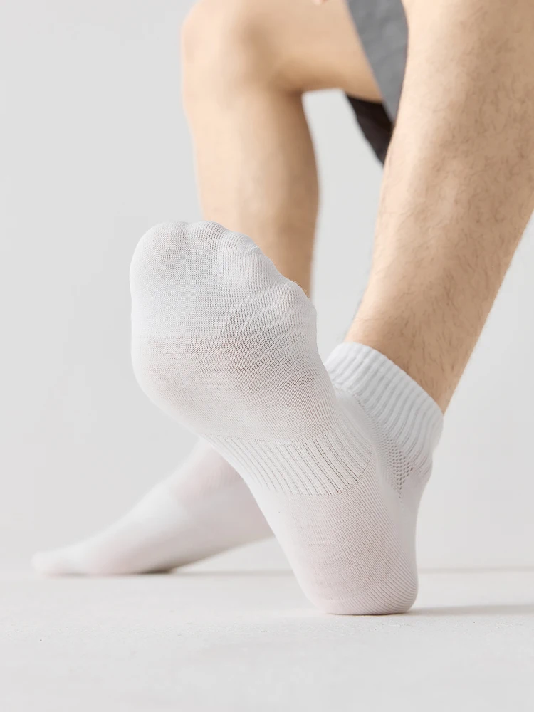 High Quality 6Pairs Men Socks Short Combed Cotton Mesh Breathable Odor proof and antibacterial Spring Summer for Male sock New