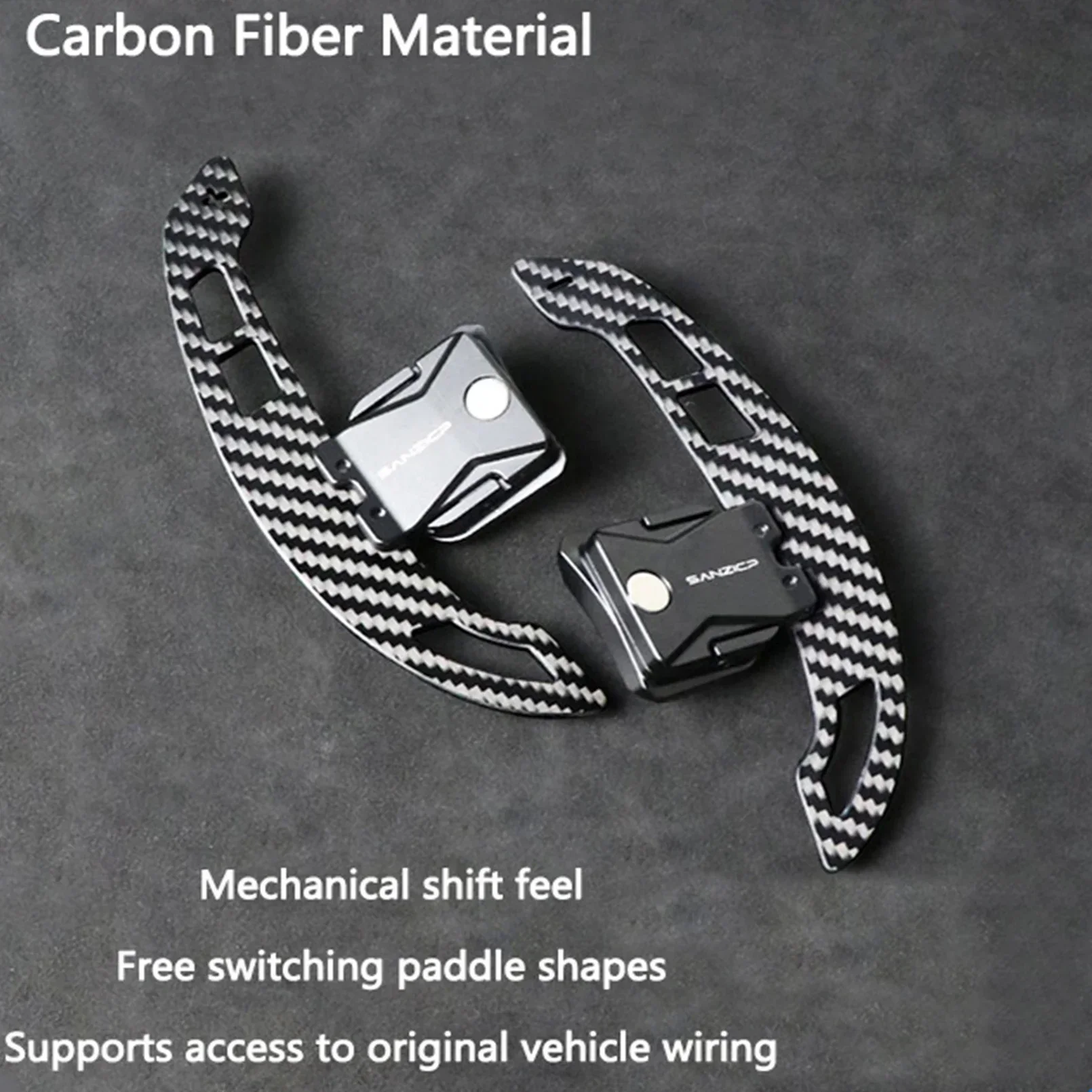 Applicable original Audi R8 Steering Wheel Shift Paddle Carbon Fiber Magnetic Shifter Paddle Car Dial Shift Steering Gear