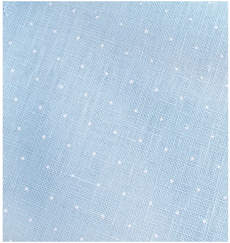 

German ZW cross stitch fabric 28CT linen fabric light blue white dots 3281-5469 90-140CM