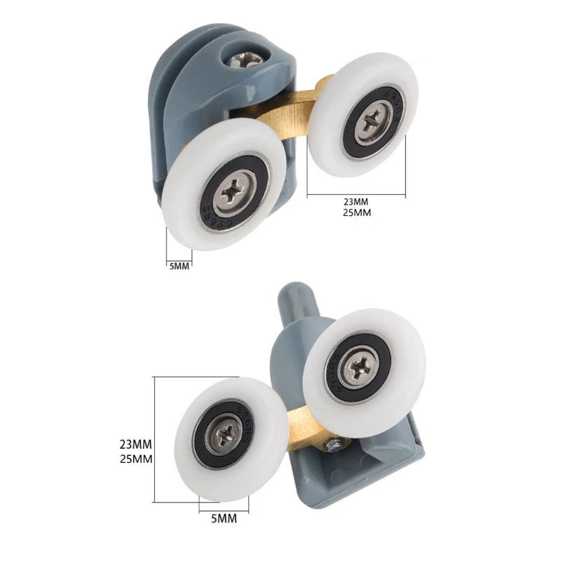 Glass Sliding Door Pulley Adjustable Upper Bottom Rollers Pulleys Runner for Shower Cabin Room Bathroom shower room accessories