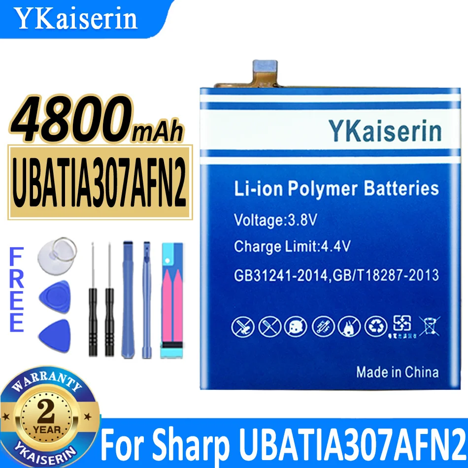 

YKaiserin 4800mAh Replacement Battery for Sharp UBATIA307AFN2 Moile Phone Batterie Bateria Warranty 2 Years + Track Code