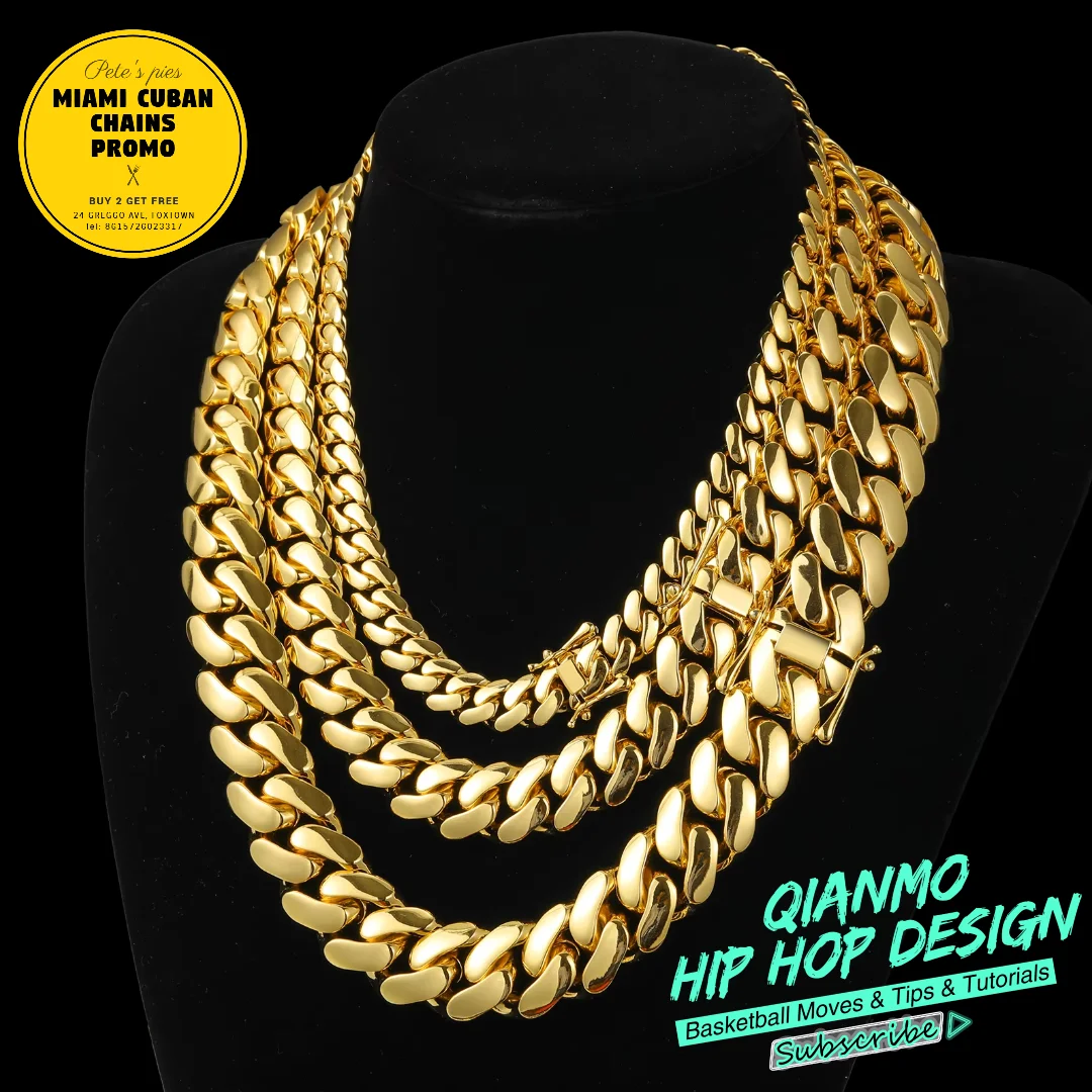 Großhandel Luxus Hip Hop Schmuck Herren benutzer definierte Logo 18 Karat vergoldet massives Messing schwere Miami kubanische Glieder kette Halskette