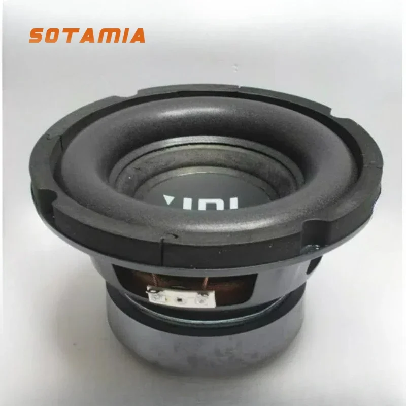SOTAMIA 1Pcs 6.5 인치 서브 우퍼 4 옴 80W 카드 패키지 스피커 홈 시어터 스마트 스피커 자동차 서브 우퍼 업그레이드 수정
