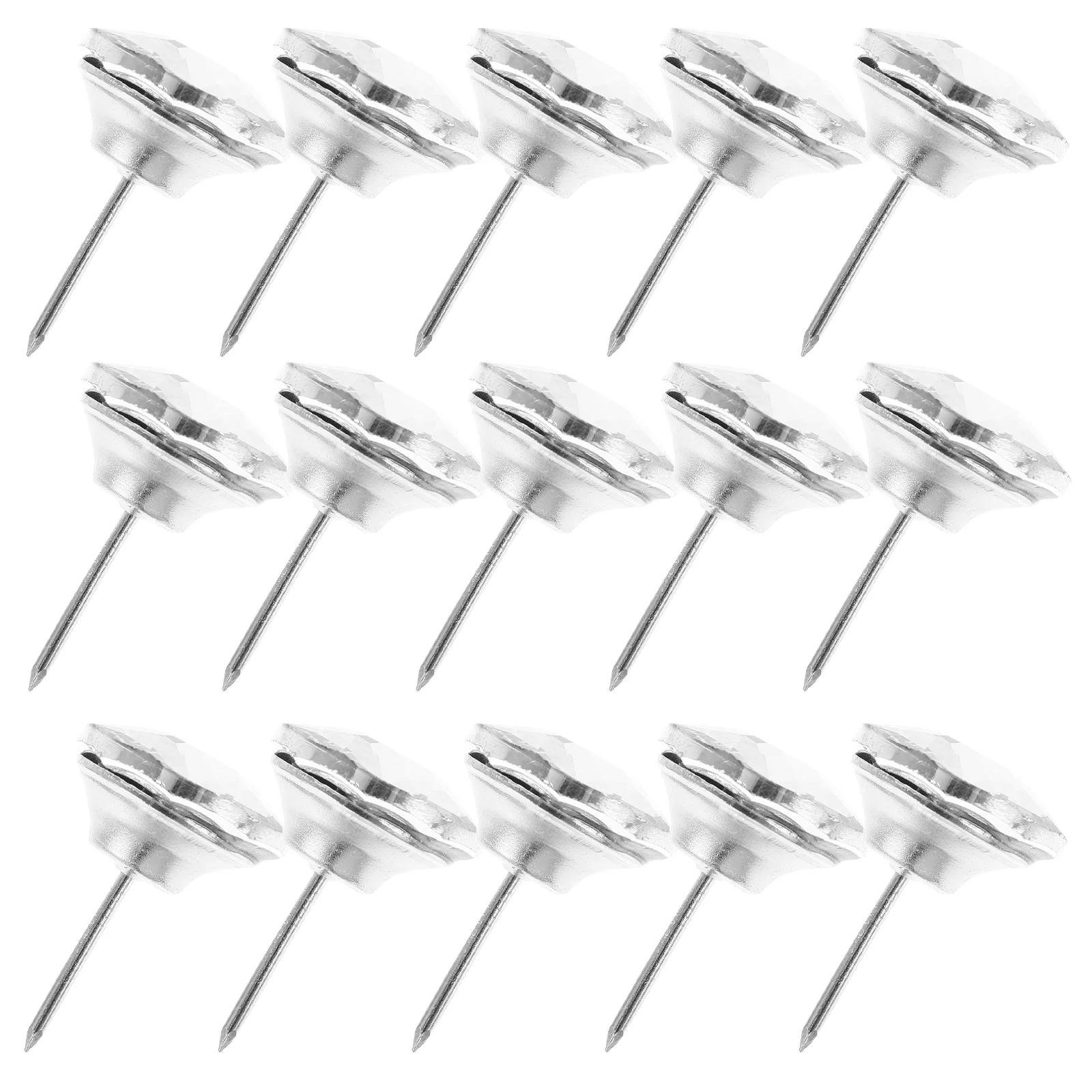 

25mm Sofa Crystal Buckle Diamond Crystal Upholstery Nails Tacks Sofa Headboard Sew Buttons Wall Decor