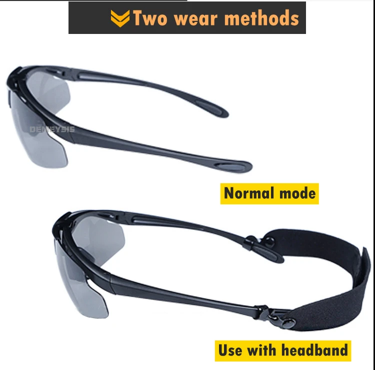 Tactical Goggles Outdoor Shooting Hiking Glasses Anti-UV 3 Lens Safety  Sport Glasses with Myopia Nearsighted Frame Men