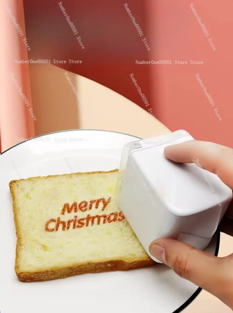 Handheld Food Printer For Baking Bread Macaron Cookie Coffee Milk Tea Latte Art
