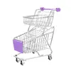 Mini Supermarket Shopping Trolley Mini Shopping Cart Desktop Model Children's Toys Home Decoration Miniature Toy Gifts 6
