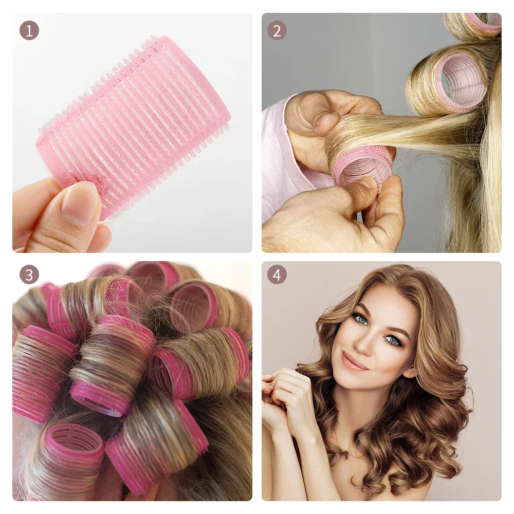 Self-Grip Hair Rollers Curler DIY Styling Tools Dressing Curlers Jumbo Size Sticky Hair Styling Tool Hairs hair styling tool hair curling tools