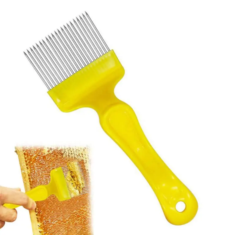Beekeeping Tools 18 Pin Bee honey Forks Straight Needles Uncapping Forks handle Stainless Steel Honey Sparse Rake Shovel Comb