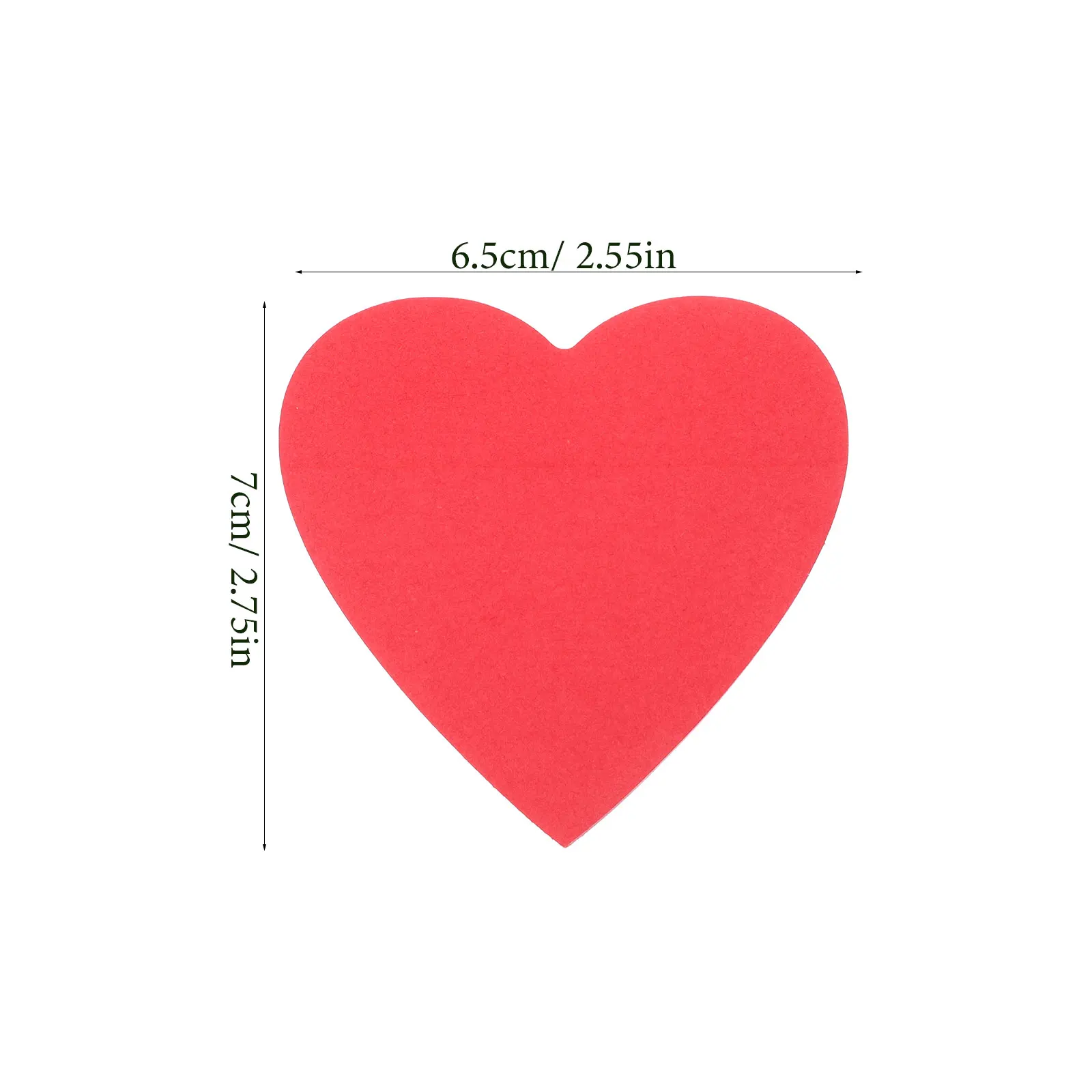 5pcs 100 Sheets Heart Shaped Message NoteMorandi Sticky Notes Self-Adhesive Memo Pad Index Stickers School Office Stationery 6