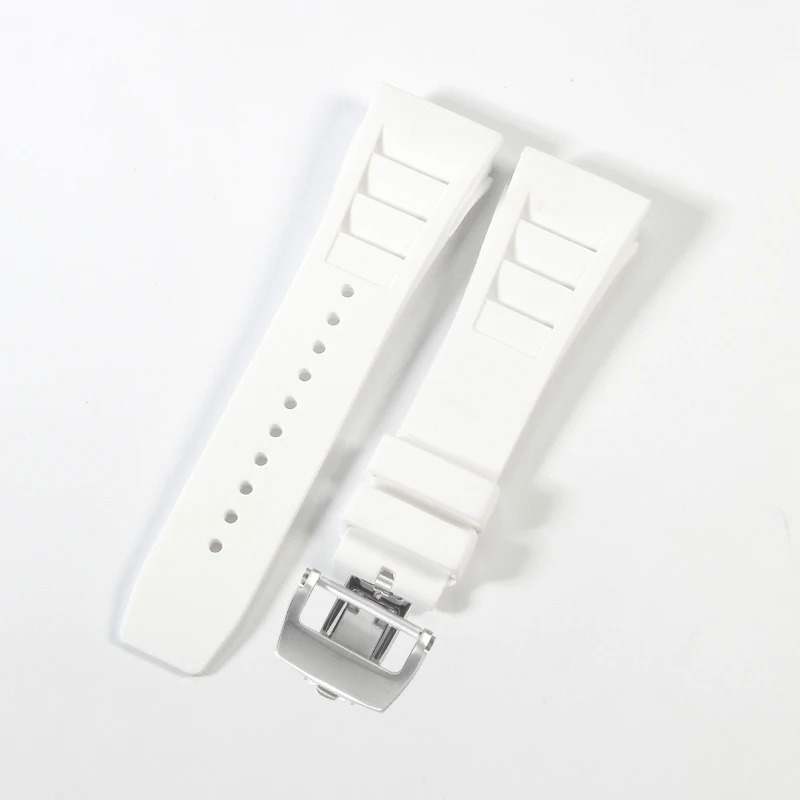 High-Quality Waterproof Soft Rubber Watch Strap for Luxury Sports Watches