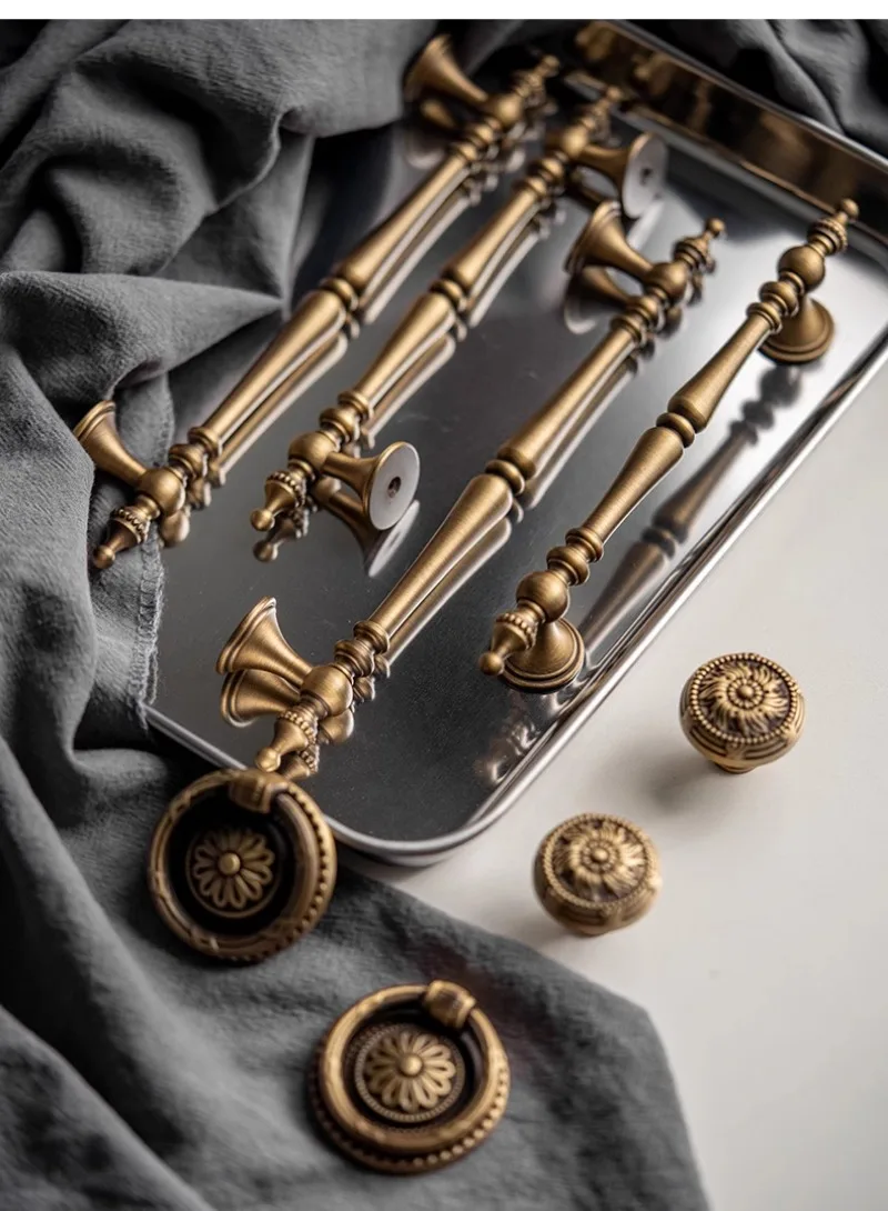 MaisonLuxe™ French Vintage Brass Handles Sbaf722b764fa411084e8d150cd586ba8I