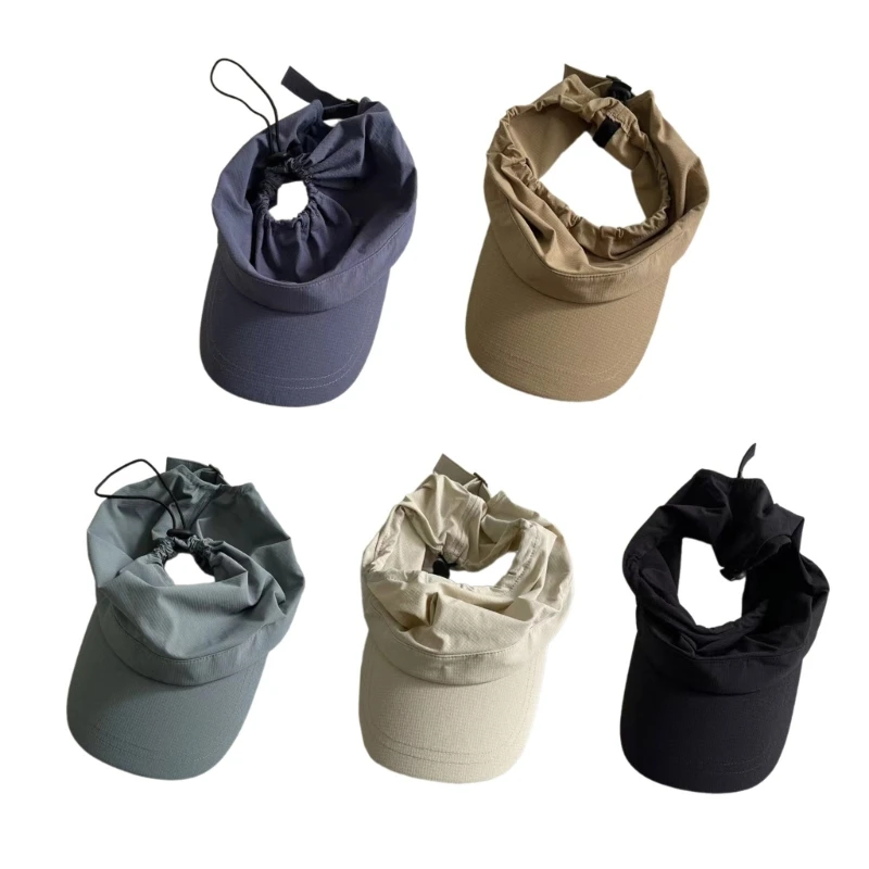 

Unisex Wide Baseball Hat Adjustment Rope Breathable Sunshade Quick Drying Dropship
