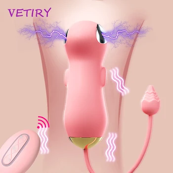 Electric Shock Vibrator Vibrating Egg Kegel Exercise Remote Control Vaginal Stimulation Vaginal Balls for Women Adult Sex Toys 1