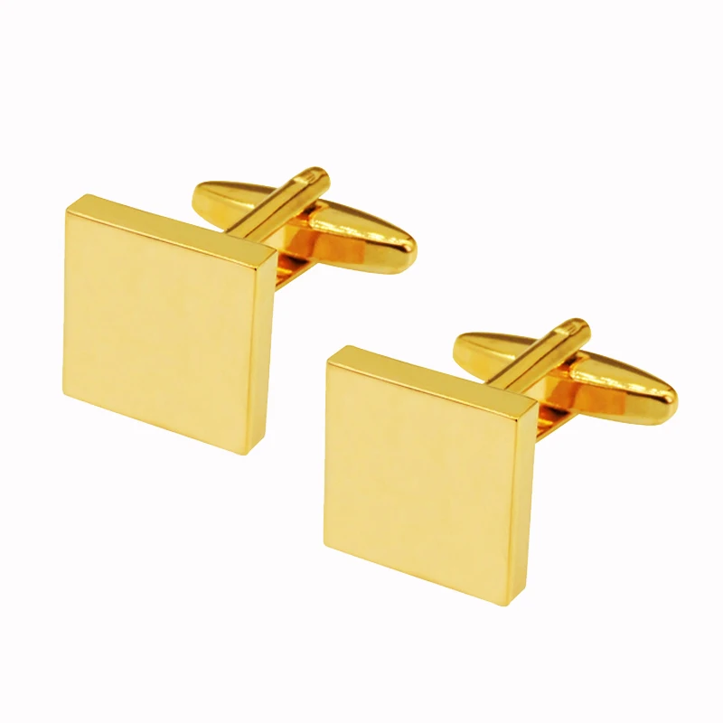 High-Quality Stainless Steel Cufflinks - Laser Engraved Design for Weddings and Business