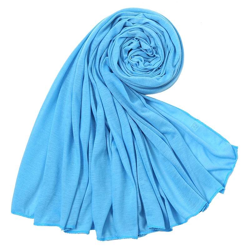 Needs & Wants® Sciarpa In Jersey A Coste Hijab Scialle Avvolgente