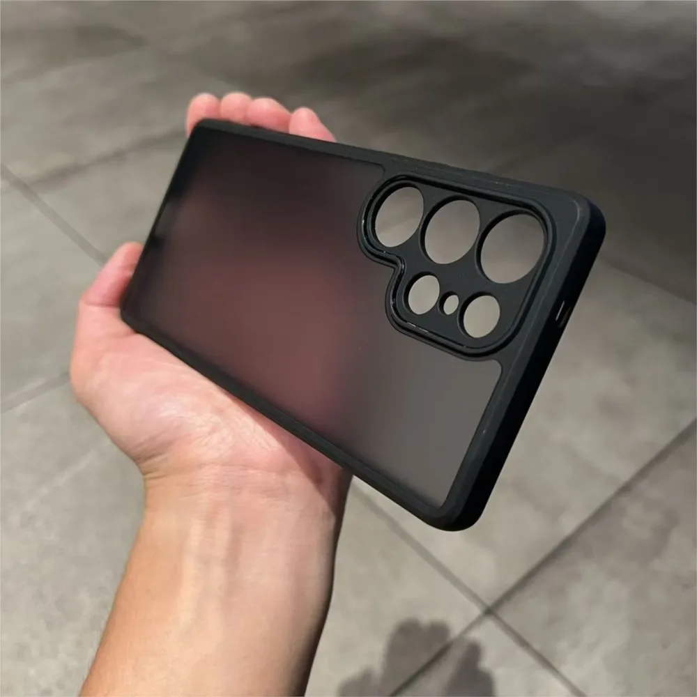 Deluxe Hard PC Matte Protective Case with Translucent Armor Bumper