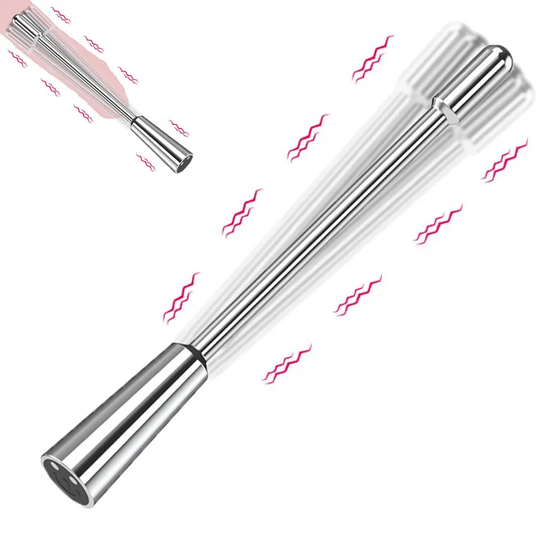 7 Speed Metal Urethral Penis Plug Vibration Male Stainless Steel Penis Plug Catheter Dilator Vibrator Insert Sex Toy Man