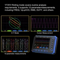 Oscilloscope numérique USB et WiFi TOOLTOP OS-5C, 5 canaux, bande passante 1 MHz, oscilloscope sans fil 4,3 pouces, test électronique en laboratoire 4
