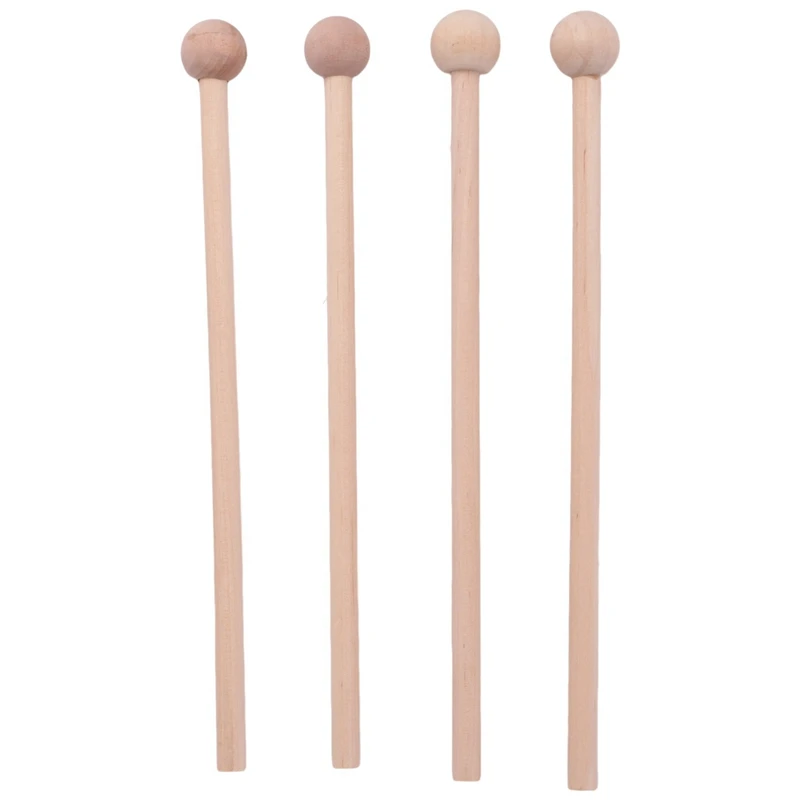 Wood Mallets Percussion Sticks for Energy Chime Xylophone Wood Block Glockenspiel and Bells 2 Pair drum percussion accessories,drum accessories,musical percussion toy