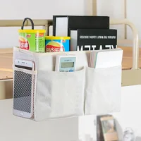 Dormitory storage bedside hanging basket student dormitory storage bag cotton fabric bedside storage storage hanging bag 2