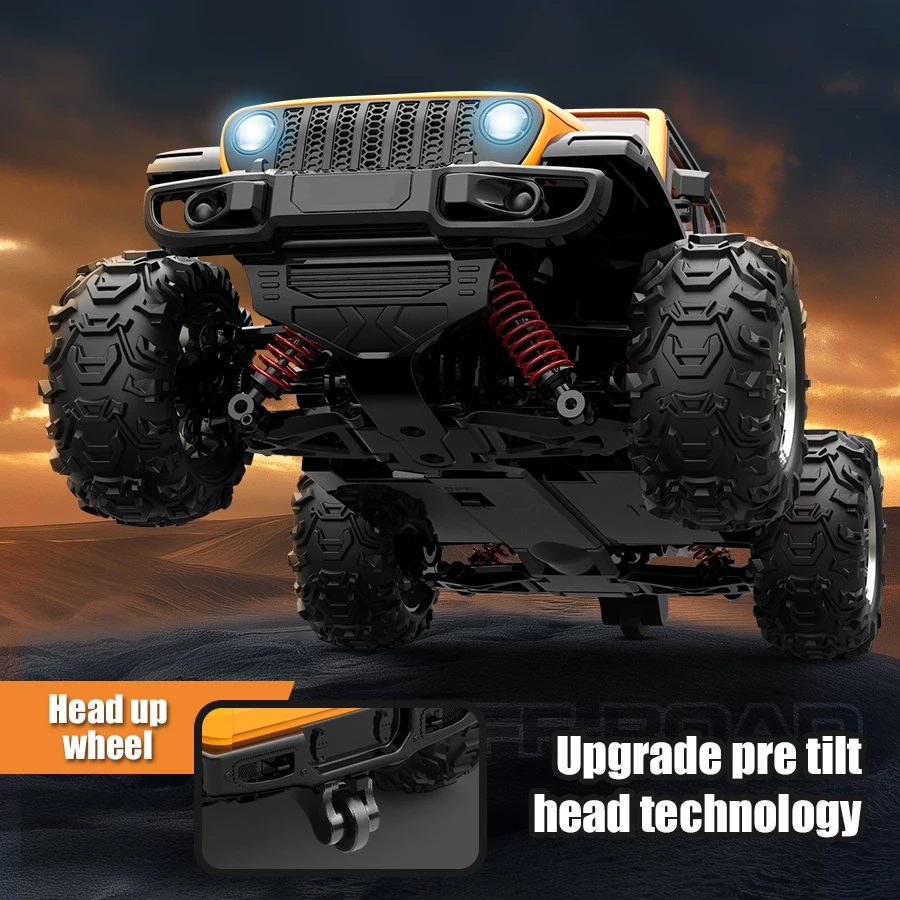 JJRC C8819 RC Cars 2.4G 4WD 30KM/H High Speed Remote Control Car Jeep Model Car Monster for Adults Kids Toys Gifts 4