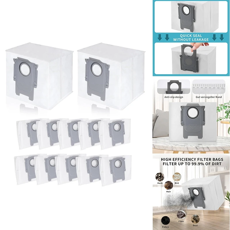 

Мешки для пыли Roborock S8 + /S8 Pro Ultra / S7 Maxv Ultra / Q5 / Q5 + / Q7 + / Q7 Max + пылесос, 12 шт.