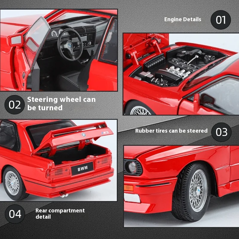 Diecast Kith Bmw Car Kith X BMW M1 1:18 Diecast Replica SNKRDUNK